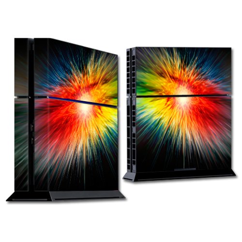 MightySkins Protective Skin Wrap Sticker for Sony PlayStation 4 (PS4) Console - Color Storm Design | Customizable Decal for Gaming Setup & Personalization