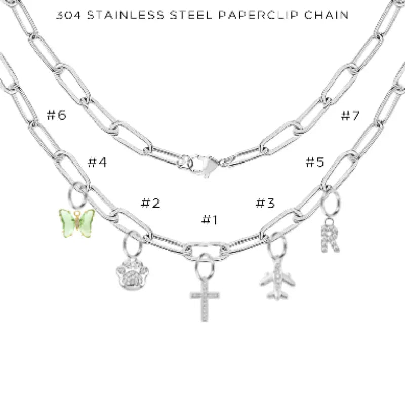 Elegant Charm Necklace with Assorted Charms - Perfect for Gifts, Parties & Everyday Wear | $48.00