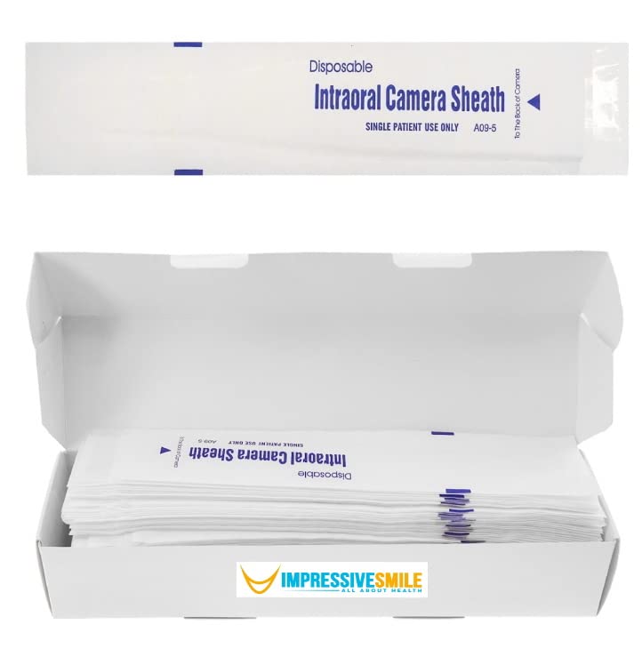 Dental Camera Sleeve Sheath Covers A09-5 - Compatible with Most USB Intraoral Cameras | Bulk Pack of 500 | Perfect for Dental Clinics, Hygienists & Sterilization Procedures