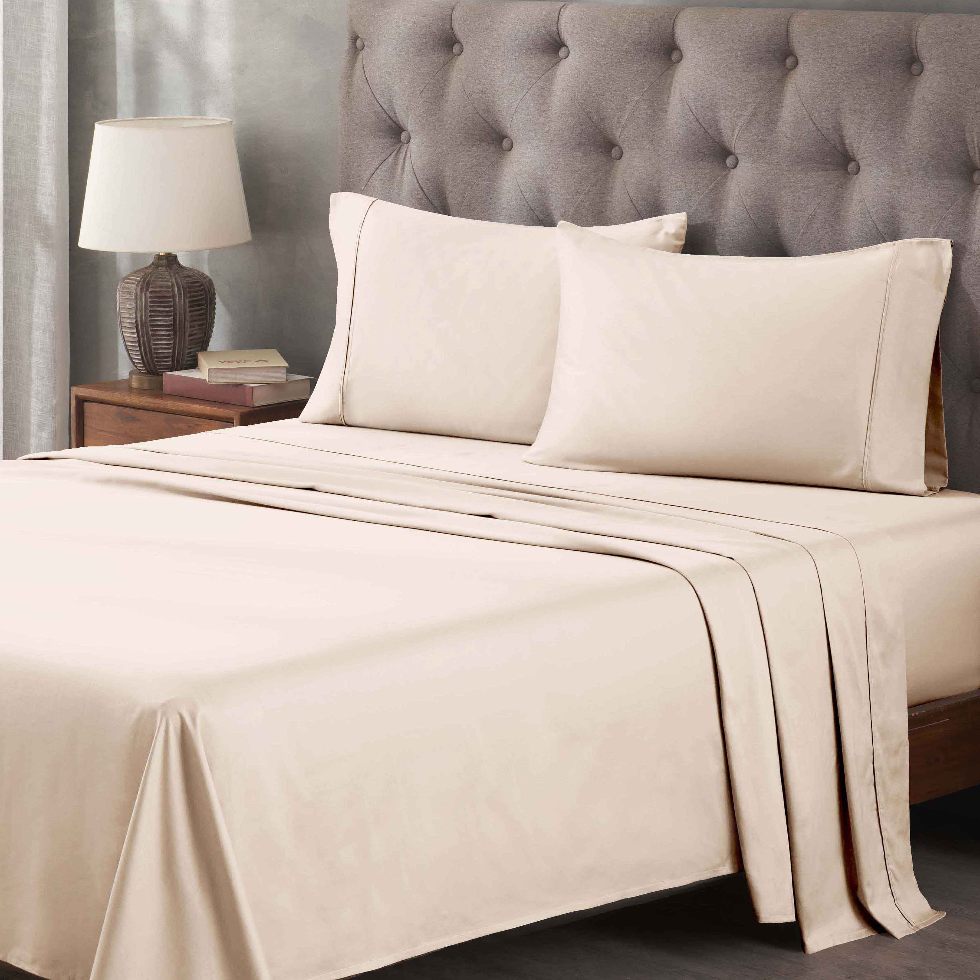 Premium 400 Thread Count Egyptian Cotton Bed Sheet Set - Soft, Breathable & Durable for Ultimate Comfort - Perfect for Luxury Bedrooms & Hotels