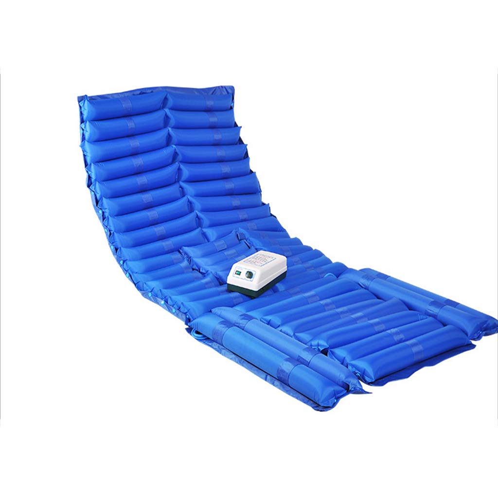 Alternating Air Pressure Mattress with Pump - Inflatable Anti-Decubitus Air Mattress for Bed Sore Prevention | Pressure Relief Mattress Pad for Home & Hospital Use | Comfortable Medical Air Bed (Blue)