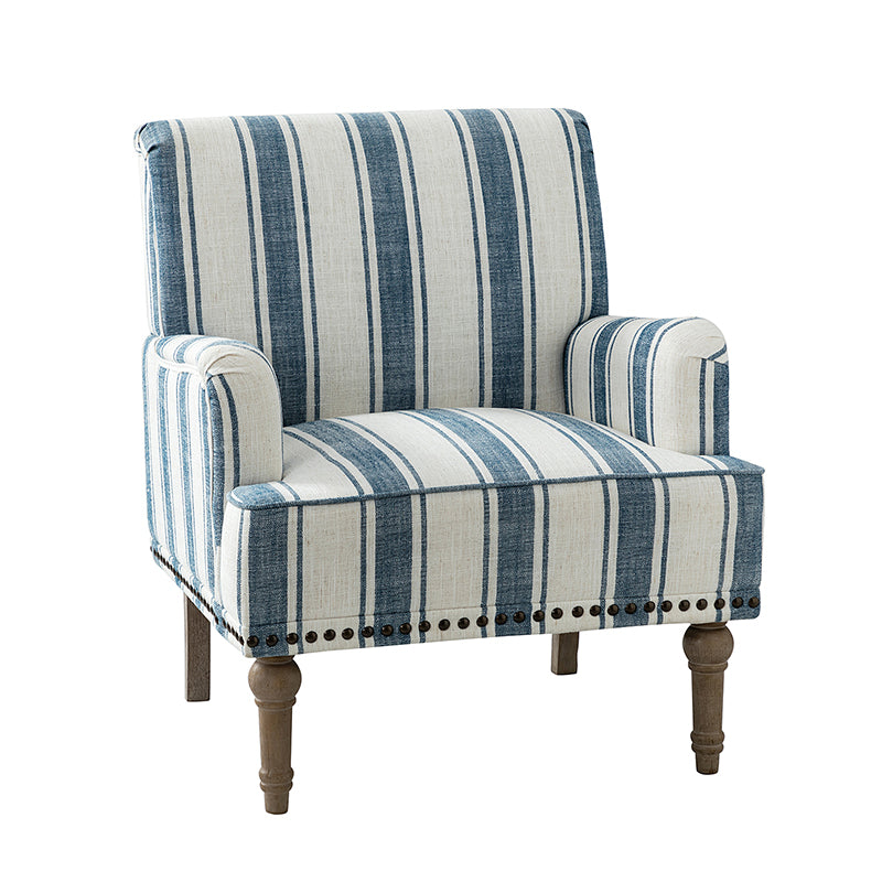 Lecce Armchair - Modern Upholstered Accent Chair for Living Room, Bedroom & Office - Comfortable Lounge Seating with Sturdy Wooden Legs