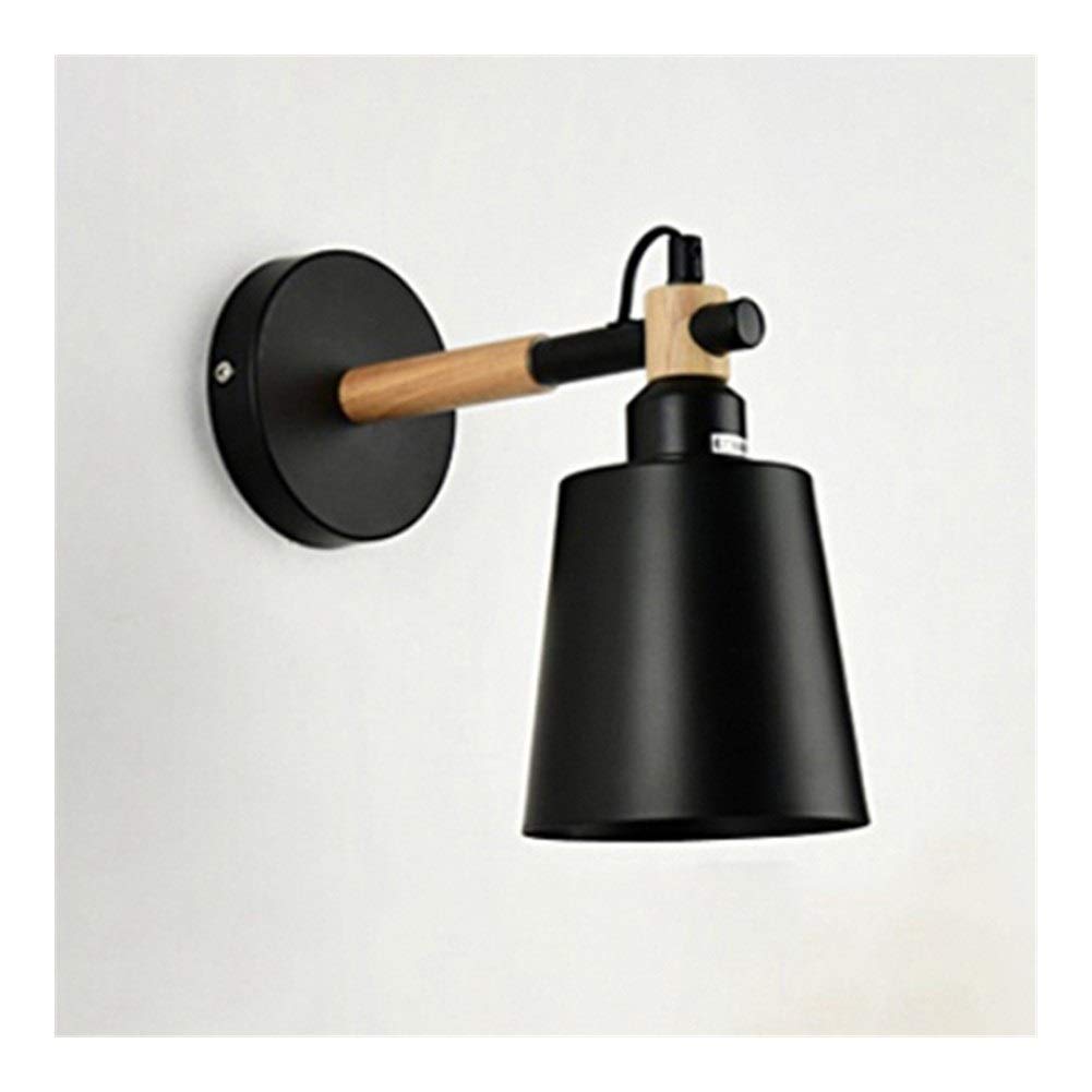 Nordic Style LED Wall Lamp - Modern Black Bedside Light for Bedroom, Living Room, Hotel & Corridor | Energy-Efficient Dimmable Lighting for Home Decor & Ambient Mood Setting
