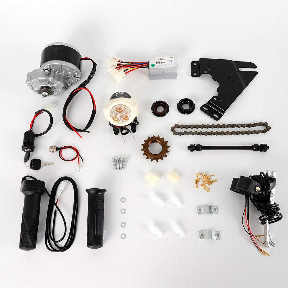 24V/36V Electric Bike Conversion Kit - 250W E-Bike Motor Controller Set for Mountain Bikes | DIY Conversion Kit with Thumb Throttle for 22-29