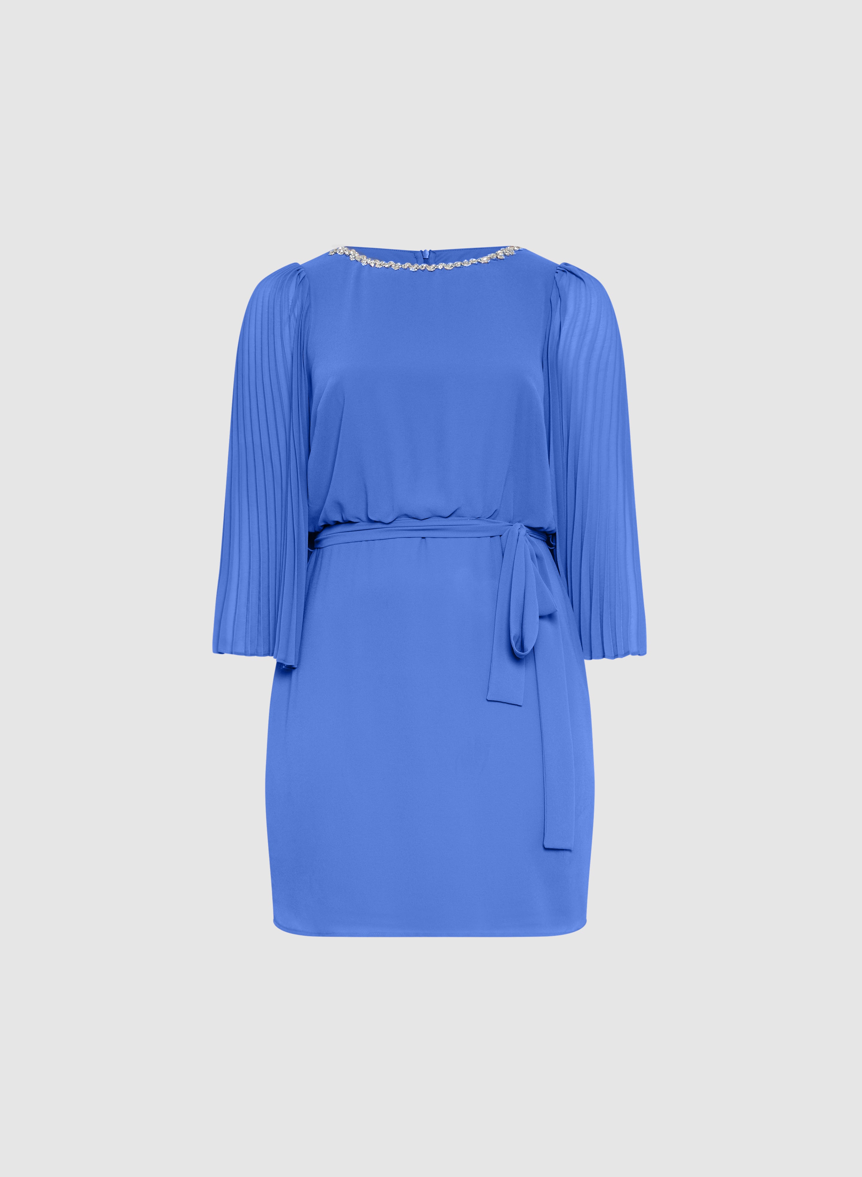 Embellished Cape Sleeve Dress for Women - Elegant Evening Gown with Flowy Cape Detail - Perfect for Weddings, Parties & Special Occasions