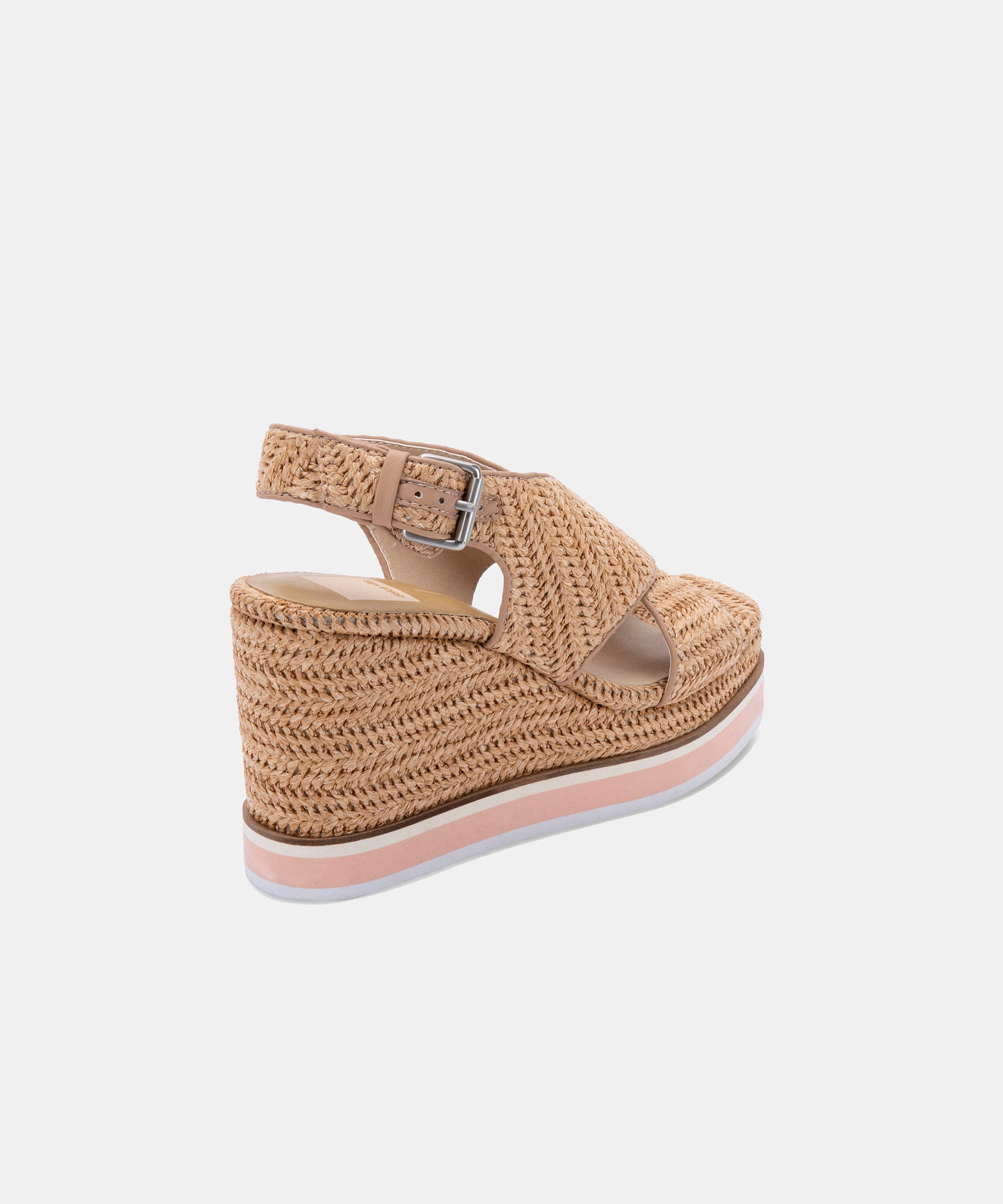 ODELIA WEDGES Natural Raffia Sandals - Comfortable Women's Summer Wedge Shoes for Beach, Vacation & Casual Outings