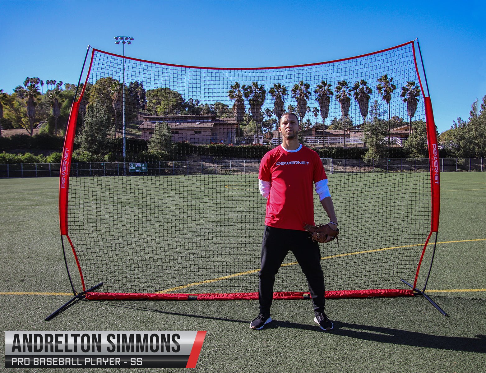 PowerNet 12 ft x 9 ft Sports Barrier Net - Heavy Duty Practice & Safety Netting for Baseball, Soccer, Golf - Perfect for Backyard, Training & Field Protection
