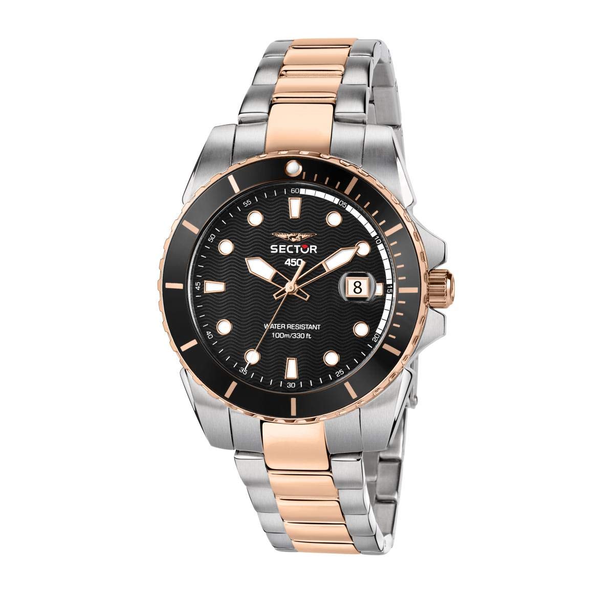 SECTOR 450 41mm Men's Stainless Steel Waterproof Watch - Perfect for Business, Casual & Outdoor Activities