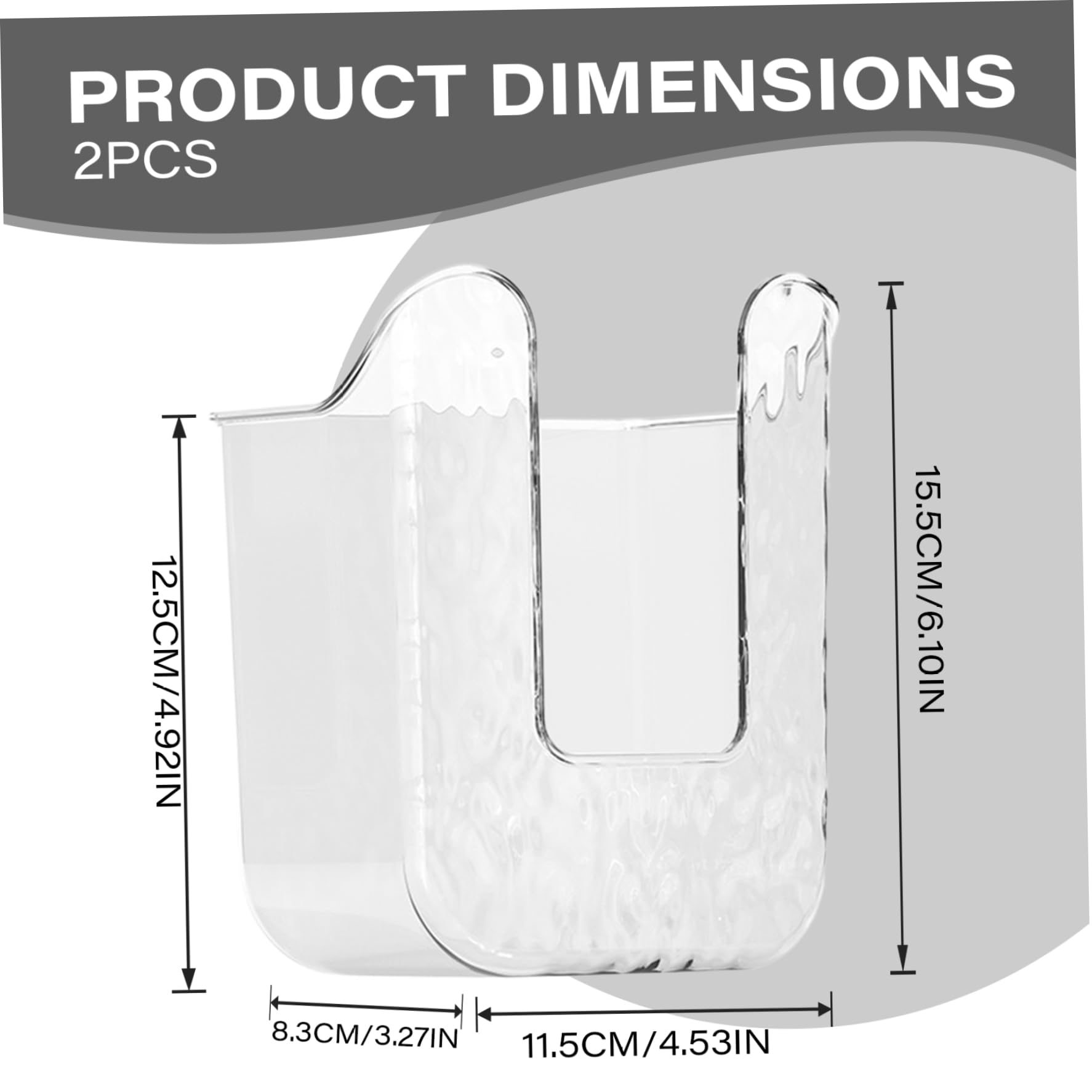 2Pcs Clear Acrylic Wall Mounted Wet Wipes Dispenser Box - No Drilling Baby Wipes Holder for Kitchen, Bathroom & Nursery - Easy Refillable Tissue Container for Diaper Changing, Makeup Removal & Cleaning