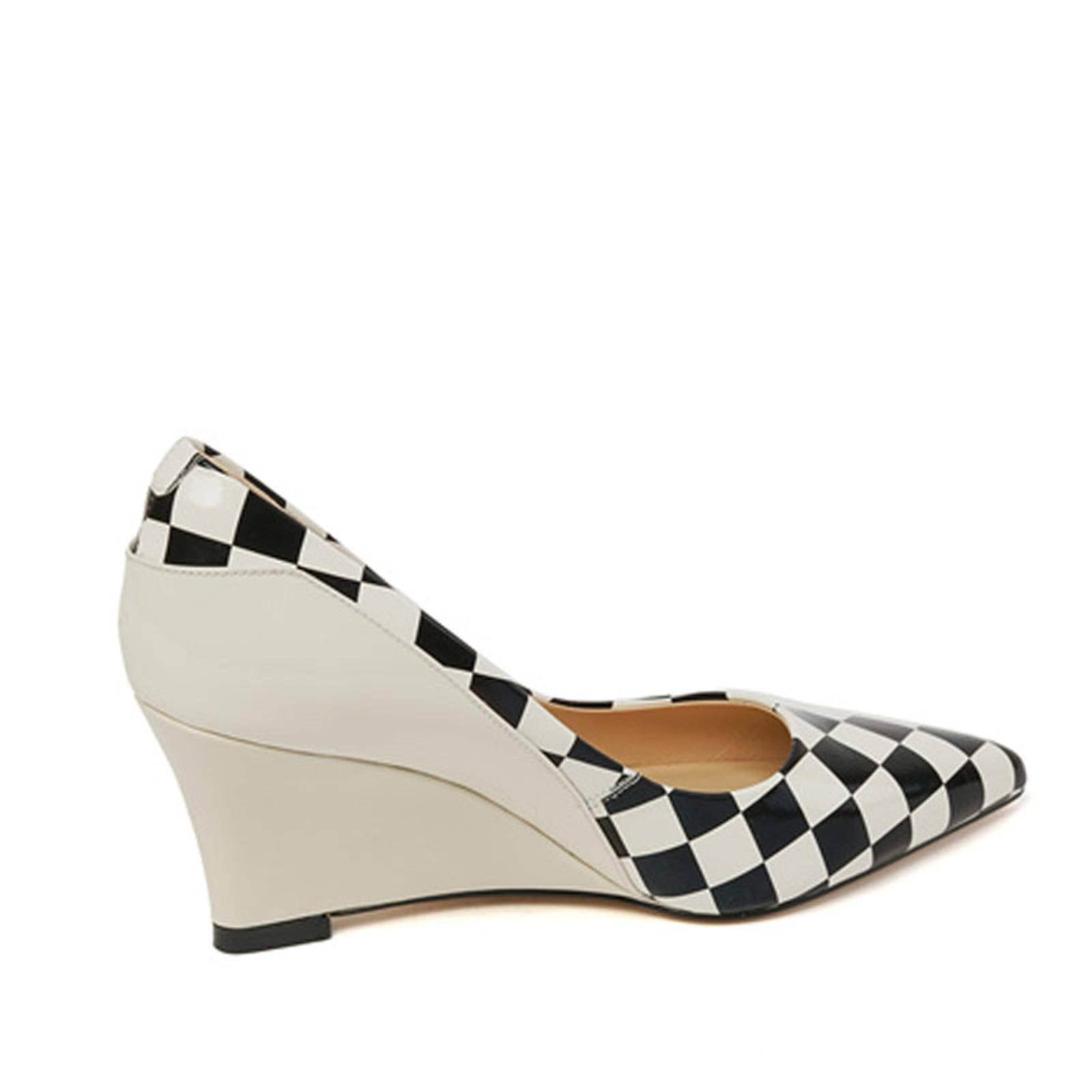 Women's Pointed Toe Leather High Heel Wedge Pumps - Stylish Office Shoes for Spring & Summer | Perfect for Work, Parties & Special Occasions