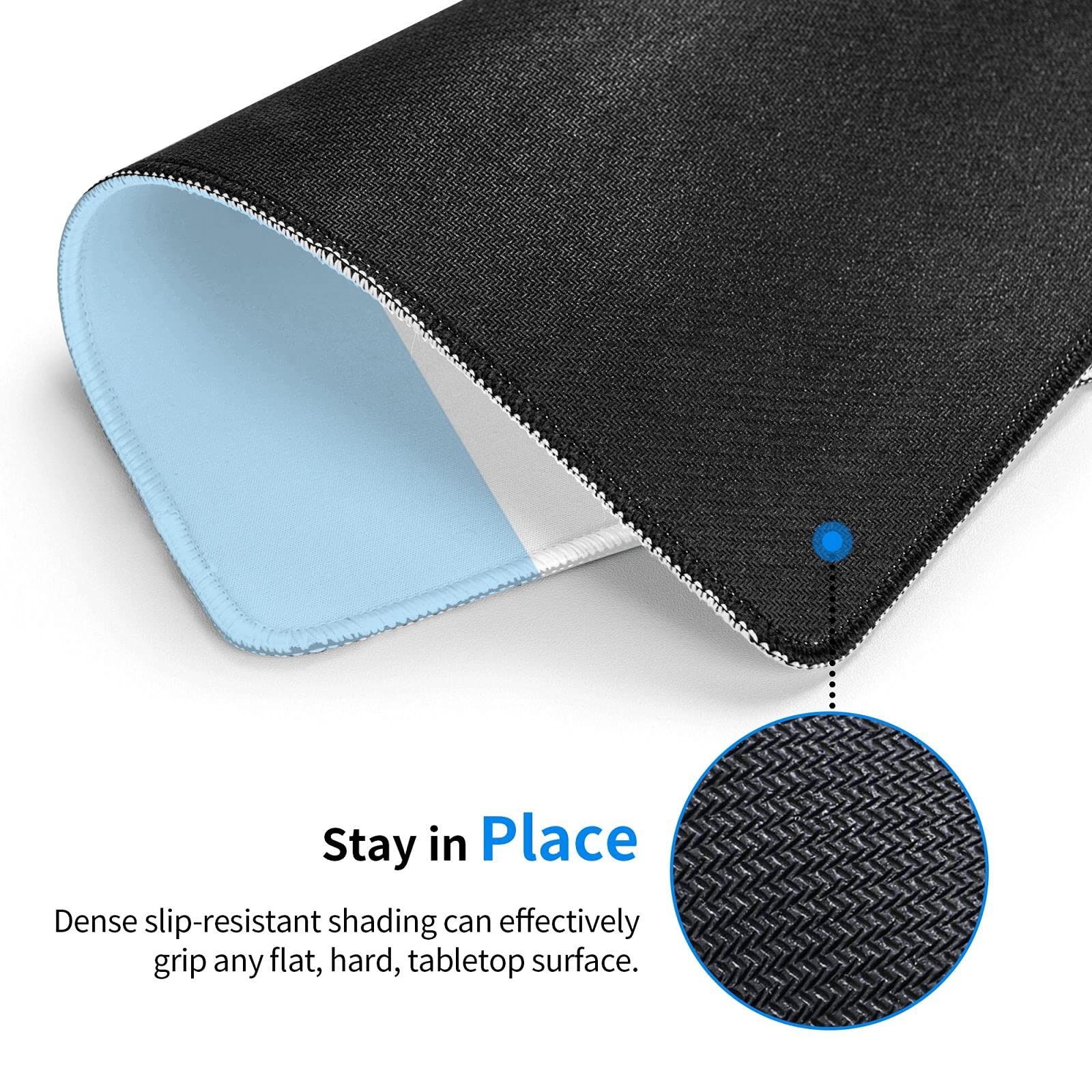 Chicago Flag Gaming Mouse Pad - Non-Slip Rubber Base & Stitched Edge - 7
