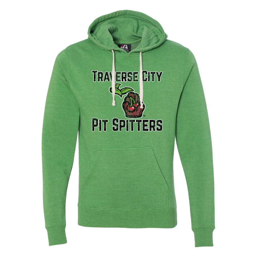 Michigan Logo Tri-Blend Green Hoodie - Soft & Comfortable Pullover Sweatshirt for Men & Women - Perfect for Casual Wear, College Spirit, and Outdoor Activities