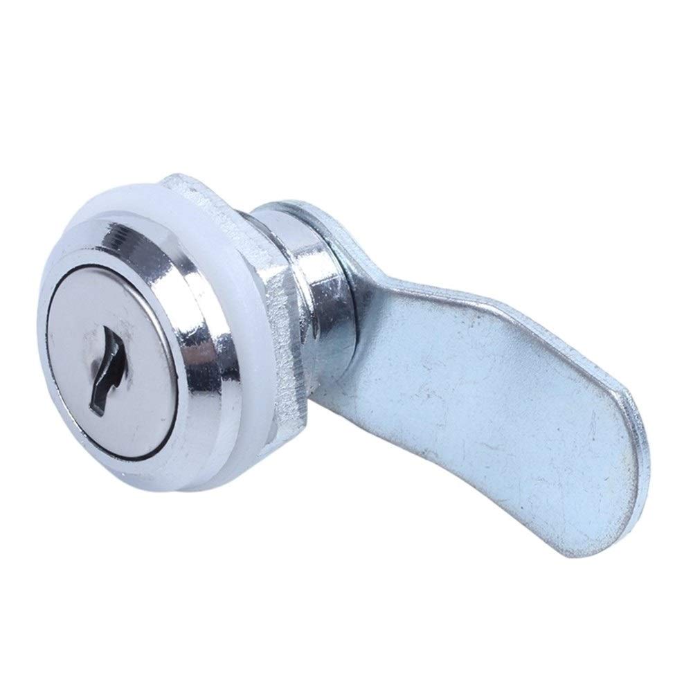 Heavy Duty Cam Latches with Keys - Secure Locking Mechanism for Lockers, Cabinets, Mailboxes, Drawers & Cupboards (Grey) - Ideal for Home, Office & School Storage Security