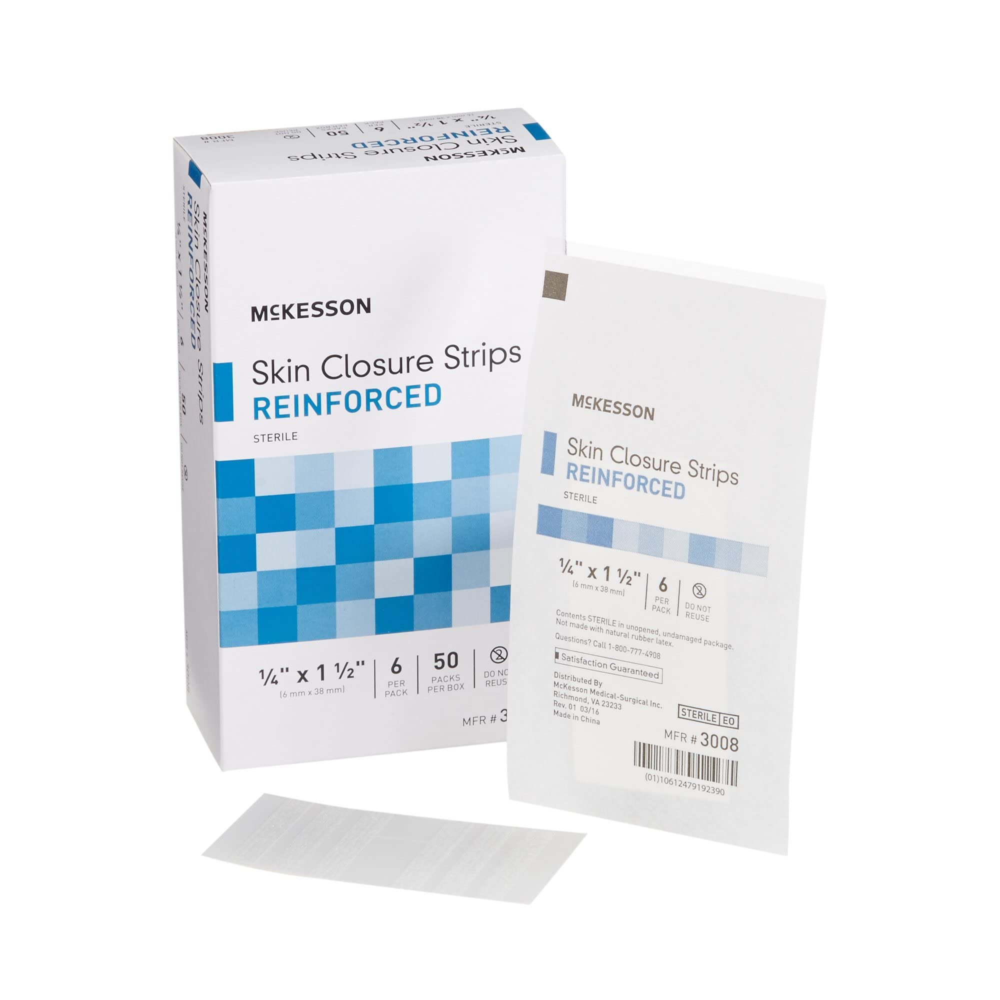 McKesson Steri-Strips Skin Closure Adhesive Strips - 1/4