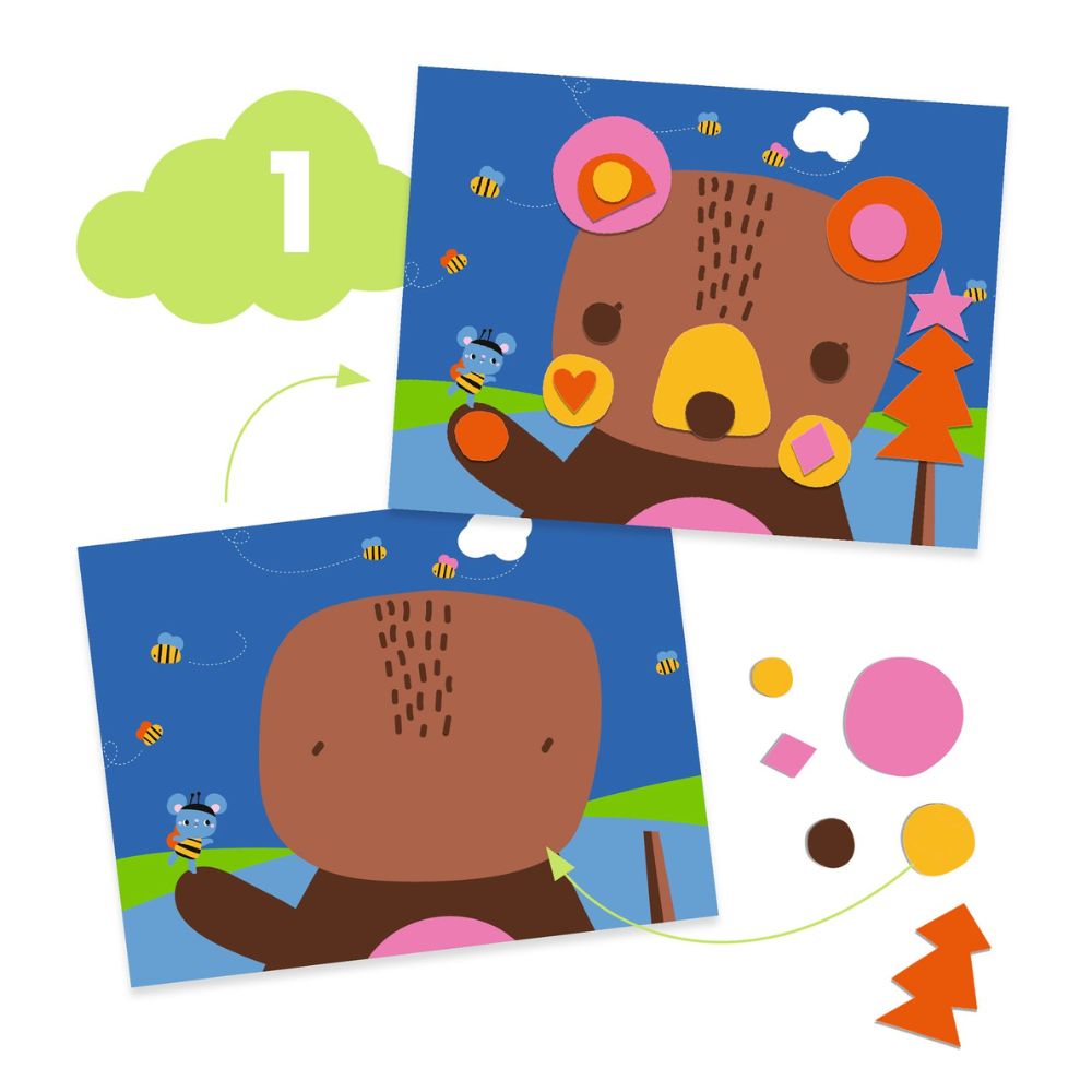 DJECO Multi-Activity Kit - The Mouse and His Friends | Early Learning Toys for Toddlers 18+ Months | Creative Play, Fine Motor Skills Development, Gift for Boys & Girls | Perfect for Playtime, Preschool & Birthday Gifts