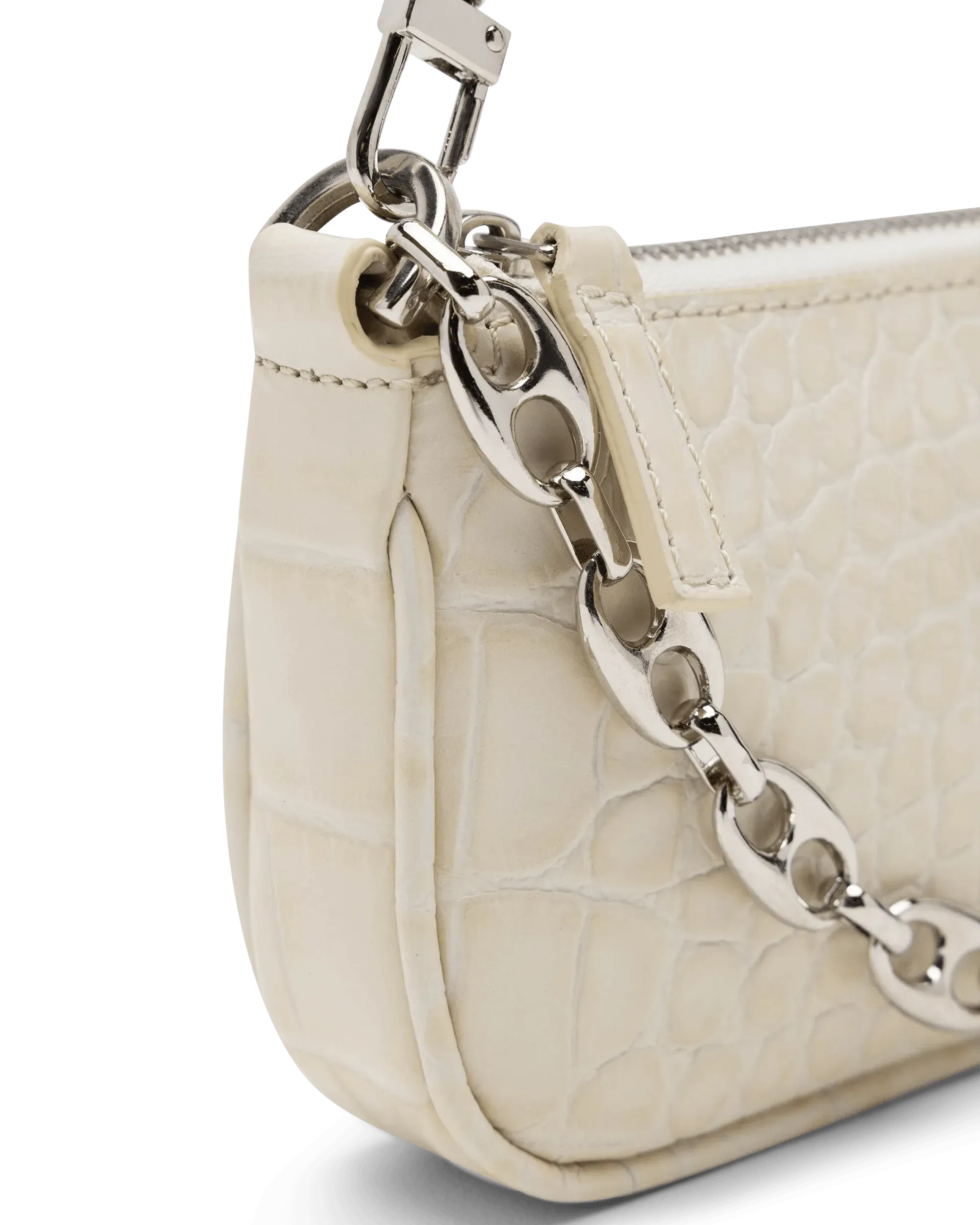 Mini Rachel Croc Effect Shoulder Bag for Women - Stylish Vegan Leather Crossbody Purse, Fashionable Small Handbag for Daily Use, Work, Shopping & Travel