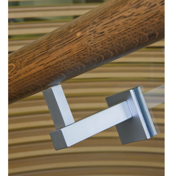 HB 542 Glass Mount for Handrail Brackets - Secure Glass Railing System for Stairs & Balconies | Durable Stainless Steel Hardware for Indoor & Outdoor Use