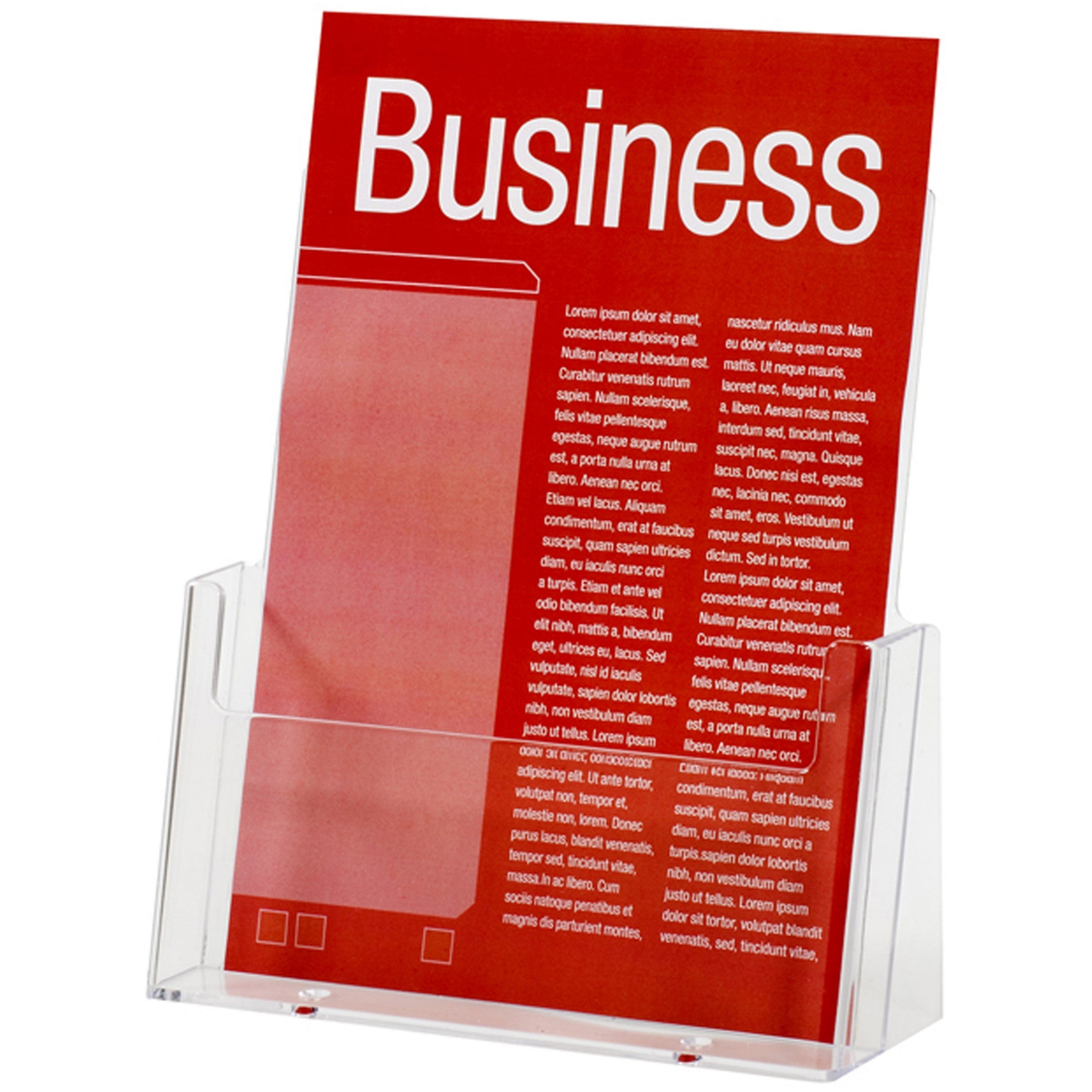 A5 Brochure Holder - Single Pocket Clear Plastic Document Organizer for Office, Restaurant, or Retail Display - Perfect for Menus, Flyers, and Business Cards