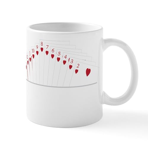 White - Hearts Bridge Suit Mug
