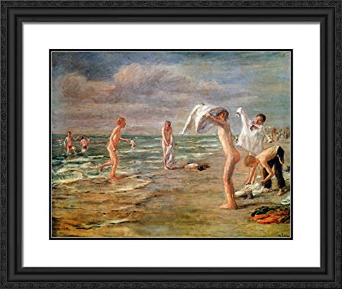 Black Ornate Wood Frame with Double Matting