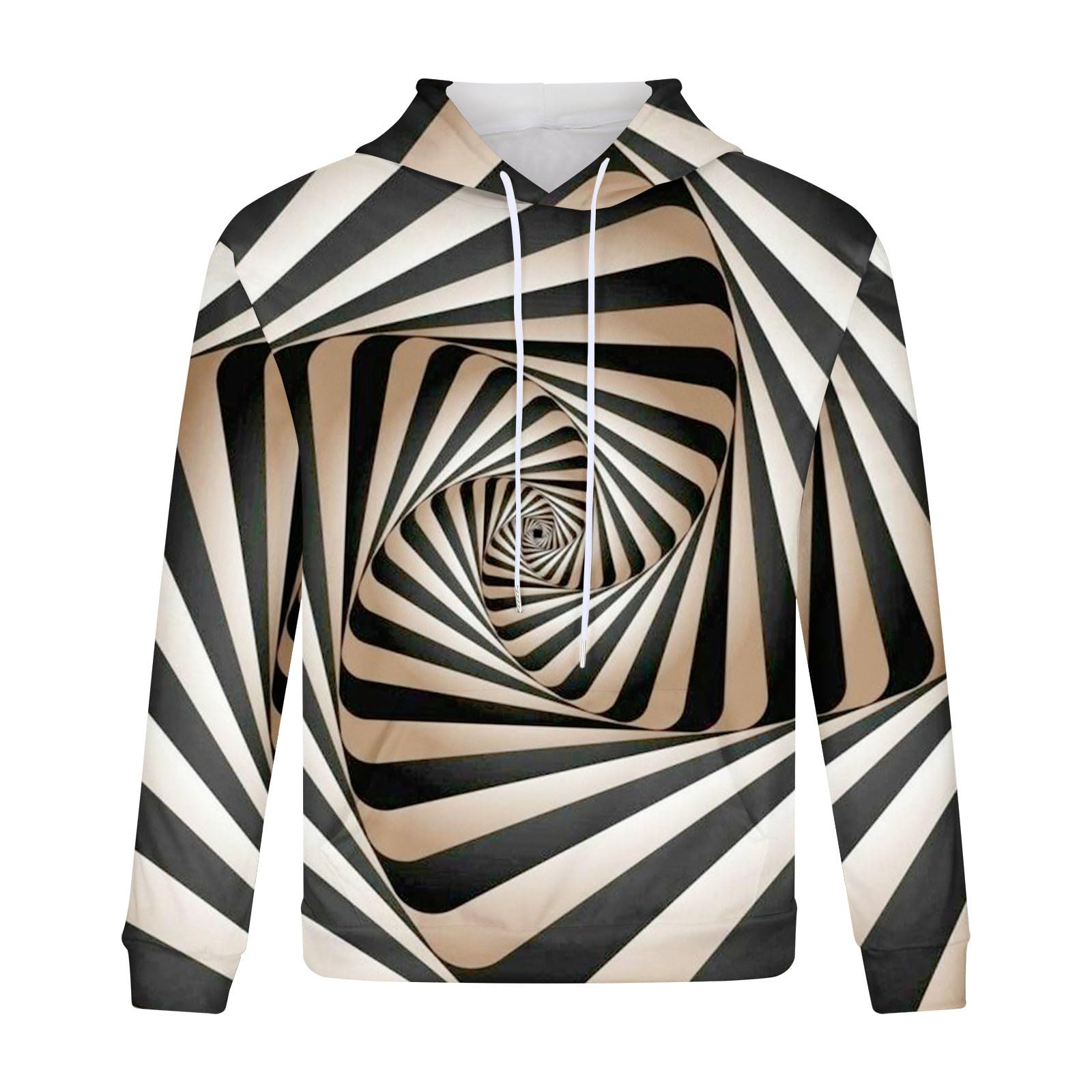 MEOILCE Men's 3D Graphic Hoodie - Cool Long Sleeve Loose Fit Sweatshirt with Pockets for Teens & Adults | Streetwear Fashion, Casual Wear, Gym & Outdoor Activities