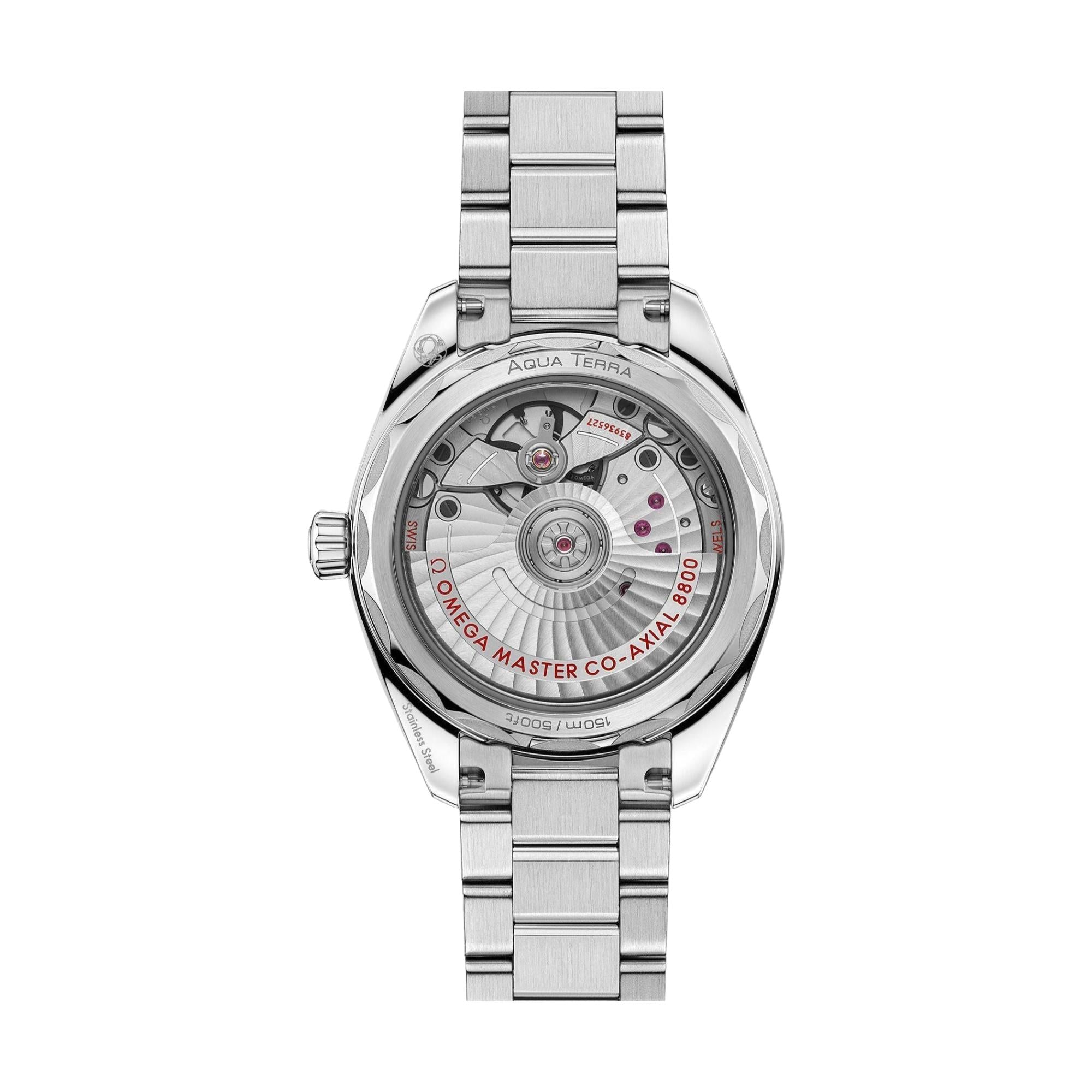 Omega Seamaster Aqua Terra 150M Co-Axial Master Chronometer 34mm Men's Watch - Stainless Steel Bracelet, Sea Blue Dial | Luxury Dive Watch for Swimming, Sailing & Formal Occasions