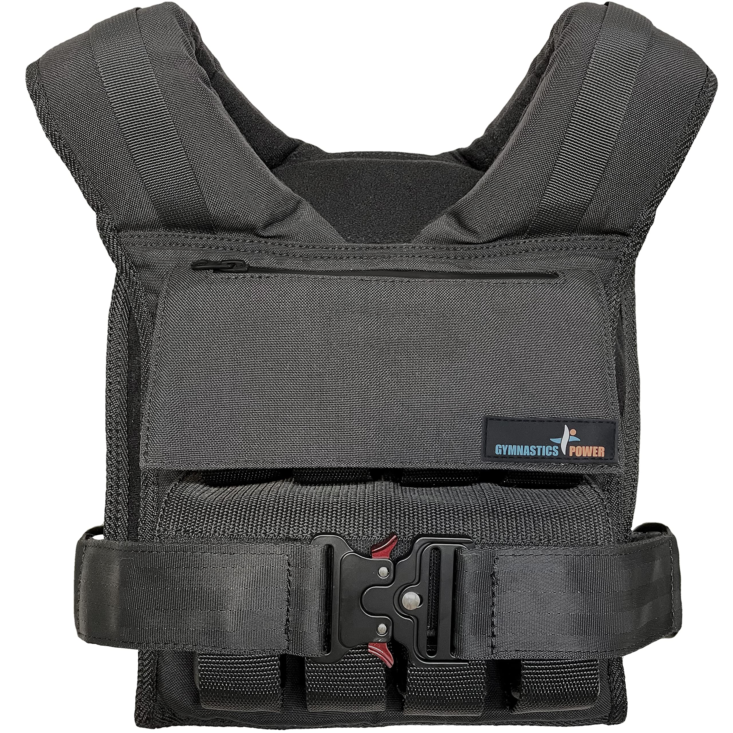 Weighted Vest for Men & Women - Adjustable 6lb to 60lb with Removable Iron Weights - Perfect for Gymnastics, Calisthenics, Strength Training & Fitness Workouts - Ideal for Home Gym, CrossFit & Athletic Performance Training