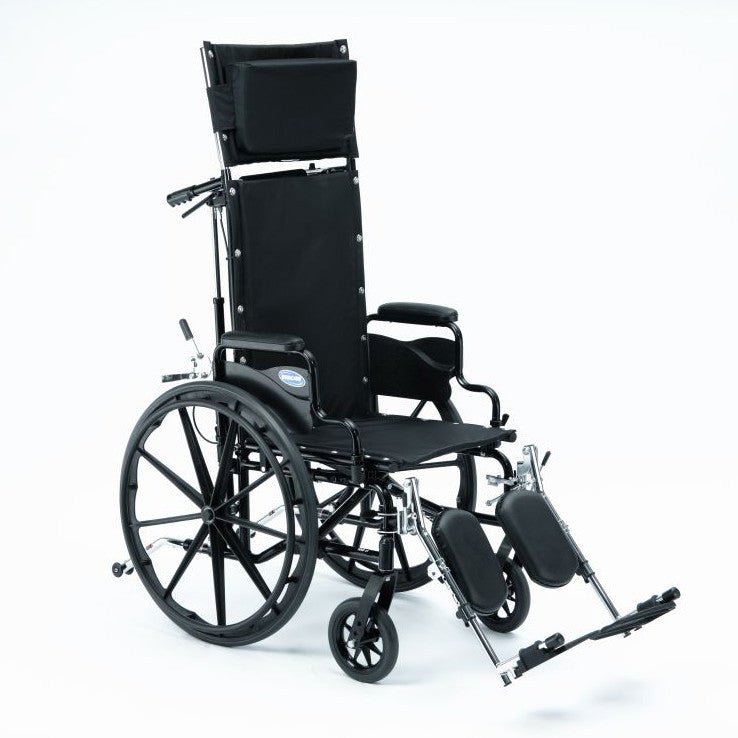 18in Wide Hi Back Reclining Wheelchair for Rent - Comfortable Mobility Aid for Seniors & Post-Surgery Recovery - Perfect for Home Care & Temporary Use