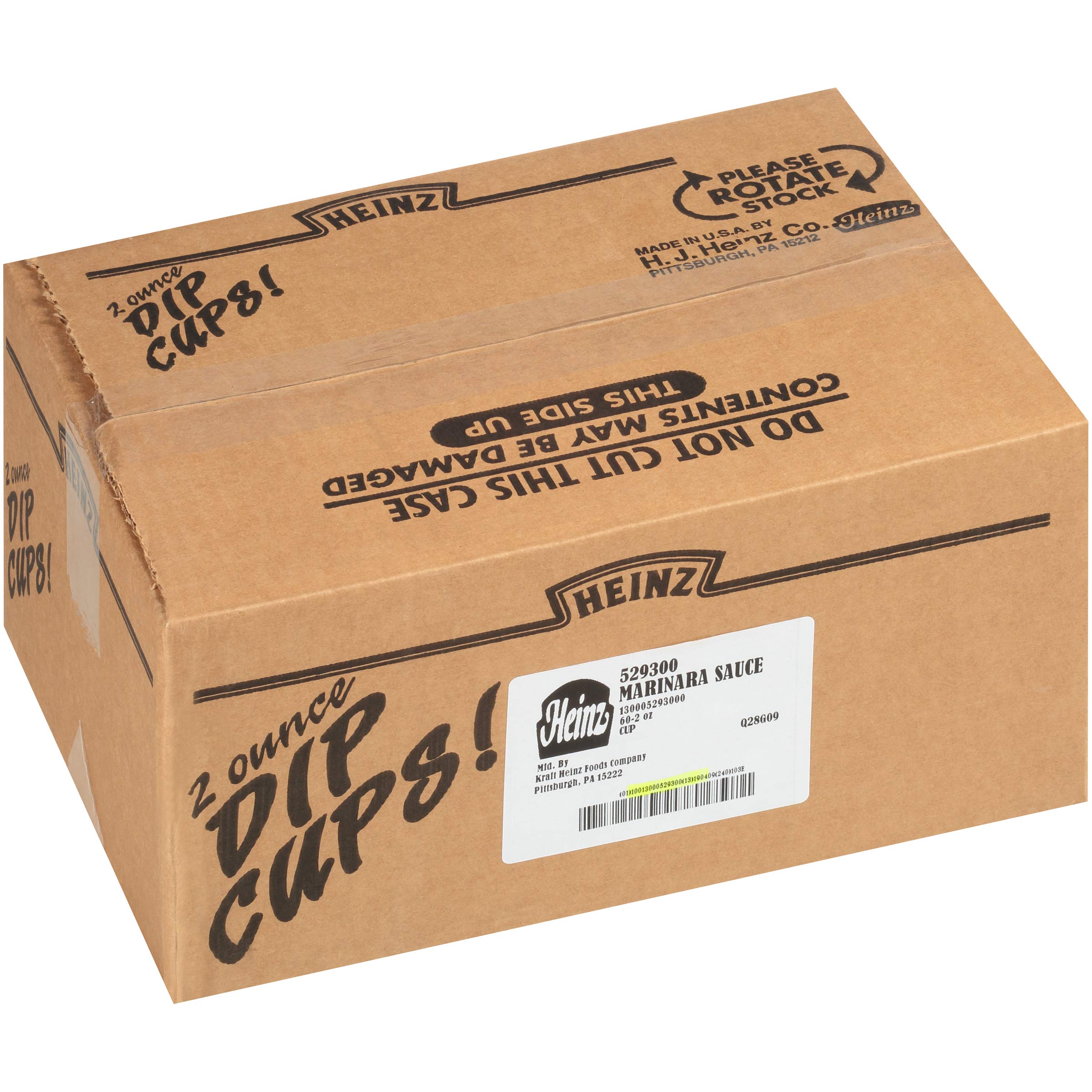 Heinz Marinara Sauce Single Serve Cups - 60 Count Case Pack (2 oz Each) | Perfect for Pizza, Pasta, and Italian Dishes | Bulk Pasta Sauce for Restaurants, Catering & Home Cooking