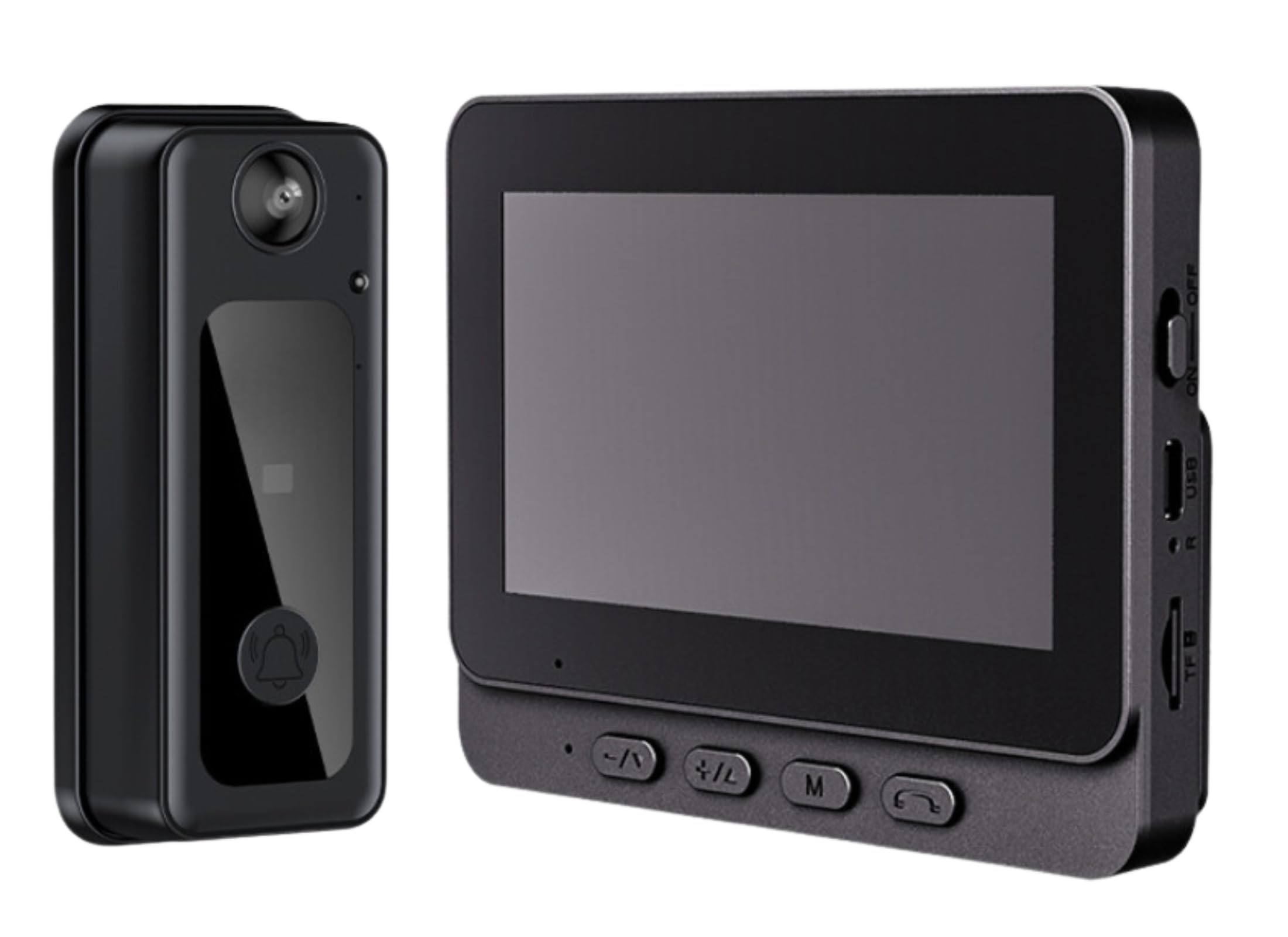Smart WiFi Video Doorbell with 4.3
