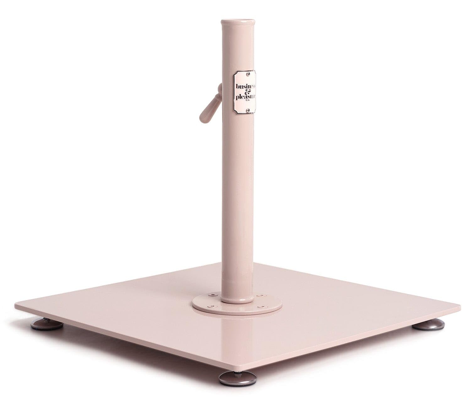 Dusty Pink Heavy Duty Outdoor Umbrella Base - 35 lbs Square Metal Stand for Patio, Pool & Beach Umbrellas | Perfect for Backyard, Garden & Outdoor Dining | Weather-Resistant Market Umbrella Holder