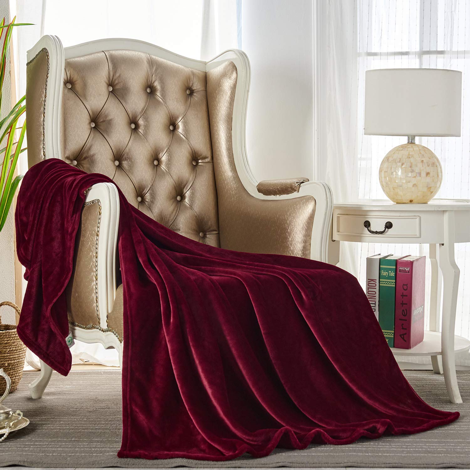 JYK Flannel Fleece Throw Blanket 50