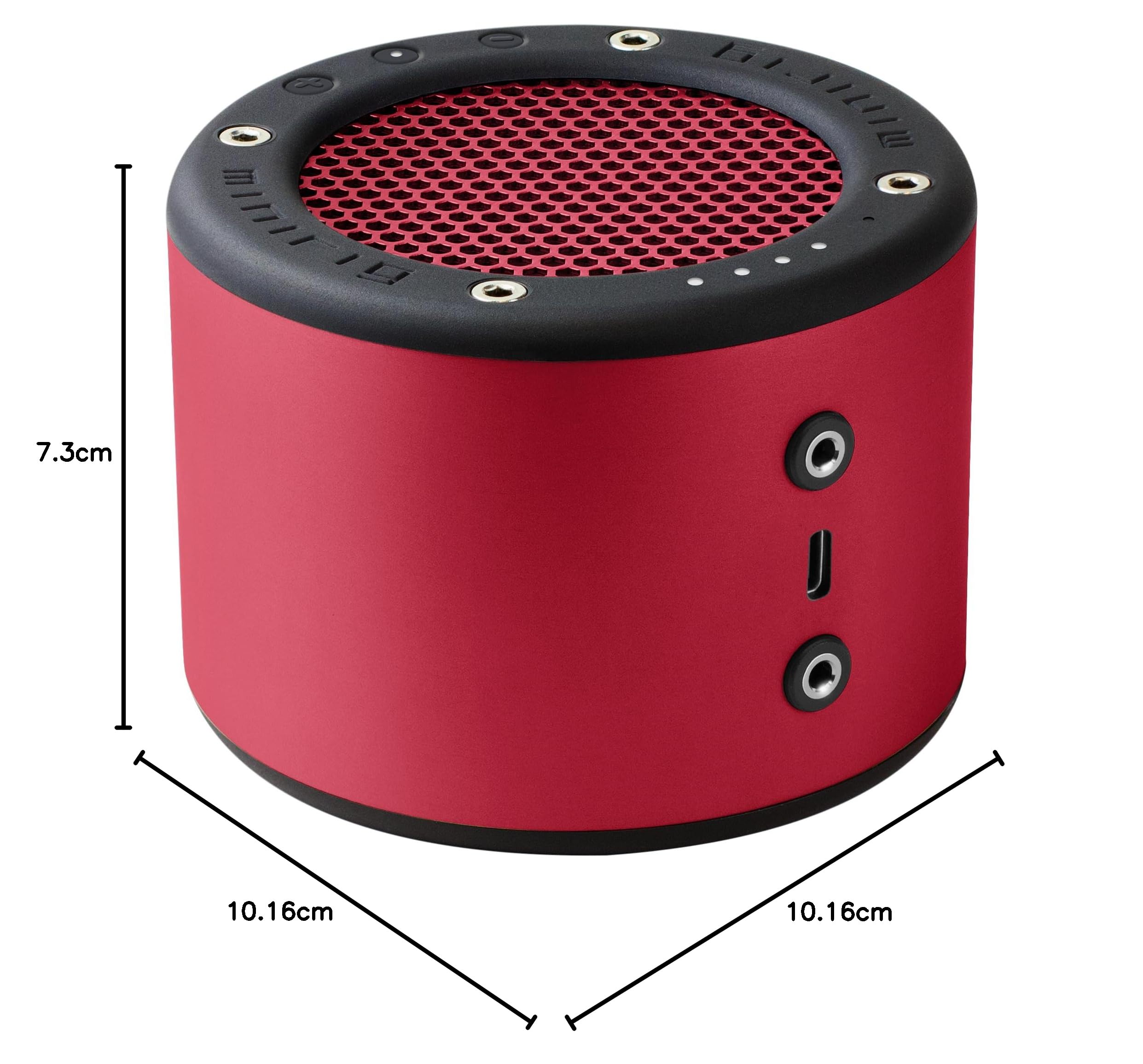 MINIRIG 4 Portable Bluetooth Speaker - Wireless Speaker with Powerful Sound & Deep Bass | 100H Playtime, USB-C Fast Charging | Built-in Speakerphone & Powerbank | Perfect for Outdoor, Travel, Home & Party Use (Red)