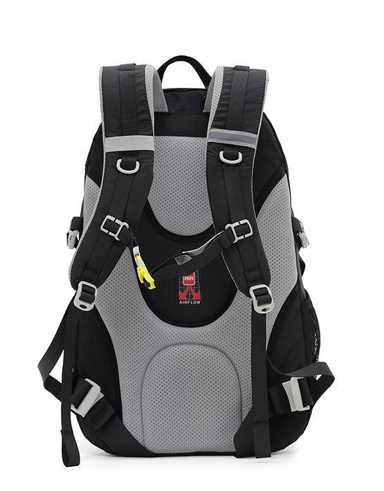 Tosca TCA945 30L Deluxe Backpack - Black | Waterproof Travel Backpack for Men & Women | Perfect for Hiking, Camping, Business & School