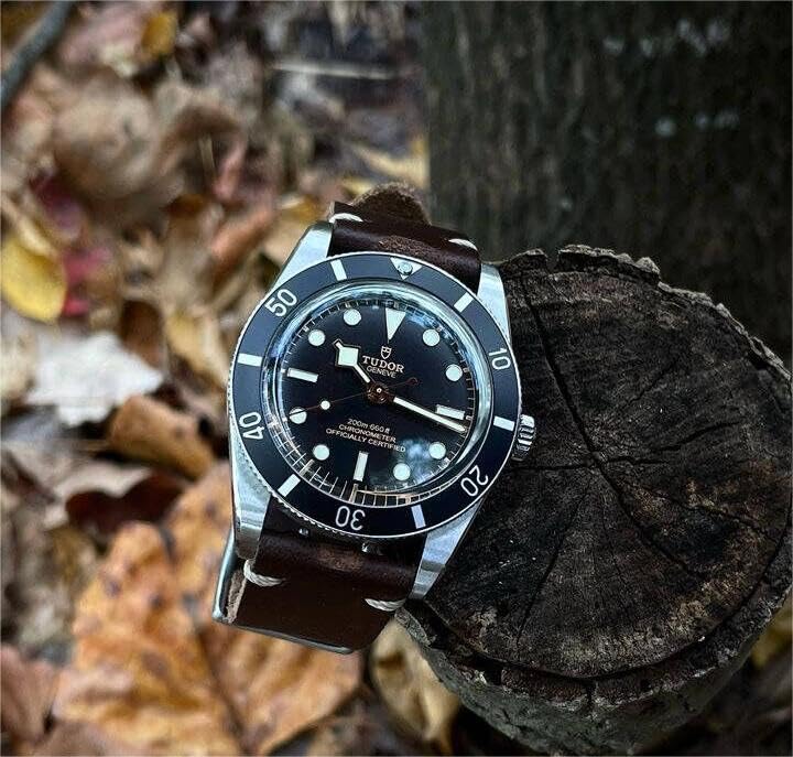 Vintage Horween Leather Watch Strap - 19mm Quick Release Band for Women | Dress & Casual Wear