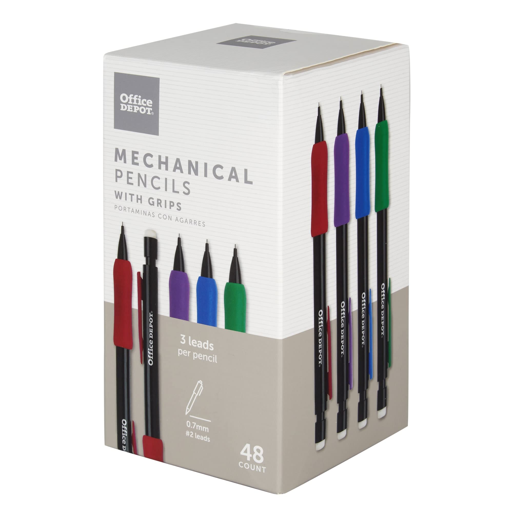 Office Depot 0.7mm Mechanical Pencils - 48 Pack for School & Office