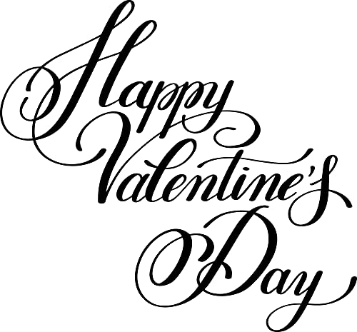 Valentine's Day Rubber Stamp - 2x2 Inch Wooden Stamp for DIY Cards, Scrapbooking & Gift Wrapping