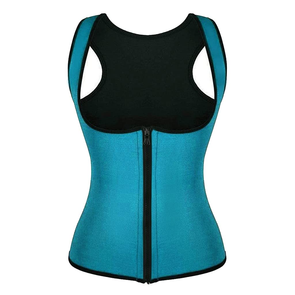 RUIY Women's Waist Trainer Corset - Zipper Vest Body Shaper for Tummy Control & Weight Loss | Slimming Cincher for Sauna, Workout & Everyday Wear