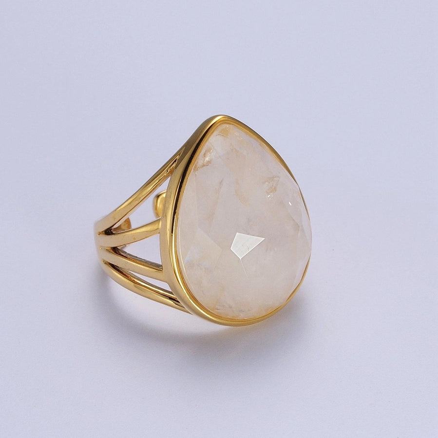 Elegant Stone Statement Ring for Women - Unique Handmade Jewelry for Parties, Weddings & Special Occasions