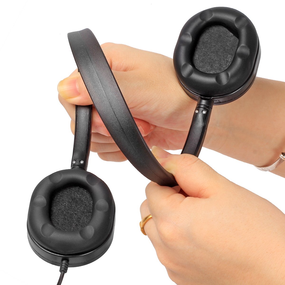 Wholesale Bulk 50 Pack KHP-50 In-Ear Headphones - Affordable Wired Earbuds for School, Airplane Travel, Hospital Use - Comfortable Noise Isolation Earphones for Students, Kids & Adults - Perfect for Online Classes, Commuting & Entertainment