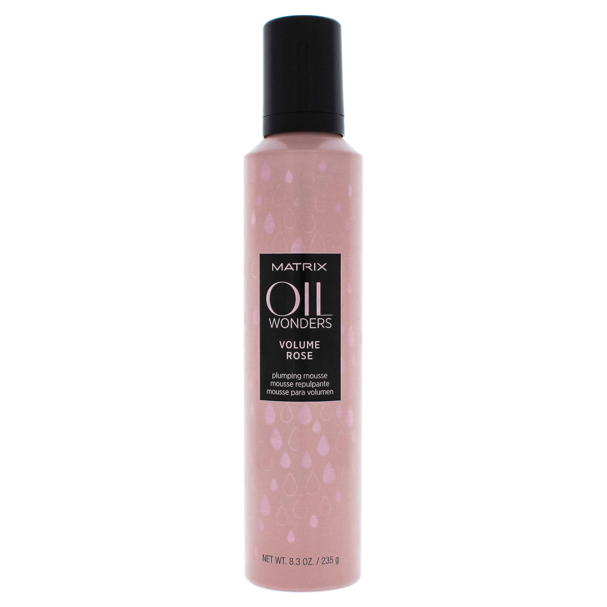 MATRIX Oil Wonders Volume Rose Plumping Mousse - 8.3 oz Hair Styling Foam for Voluminous, Shiny Locks | Perfect for Daily Styling & Special Occasions