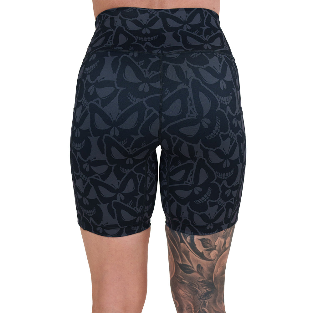 Stylish Flutter Skull Shorts for Women - Trendy Summer Casual Wear | Perfect for Beach, Gym, and Everyday Outfits