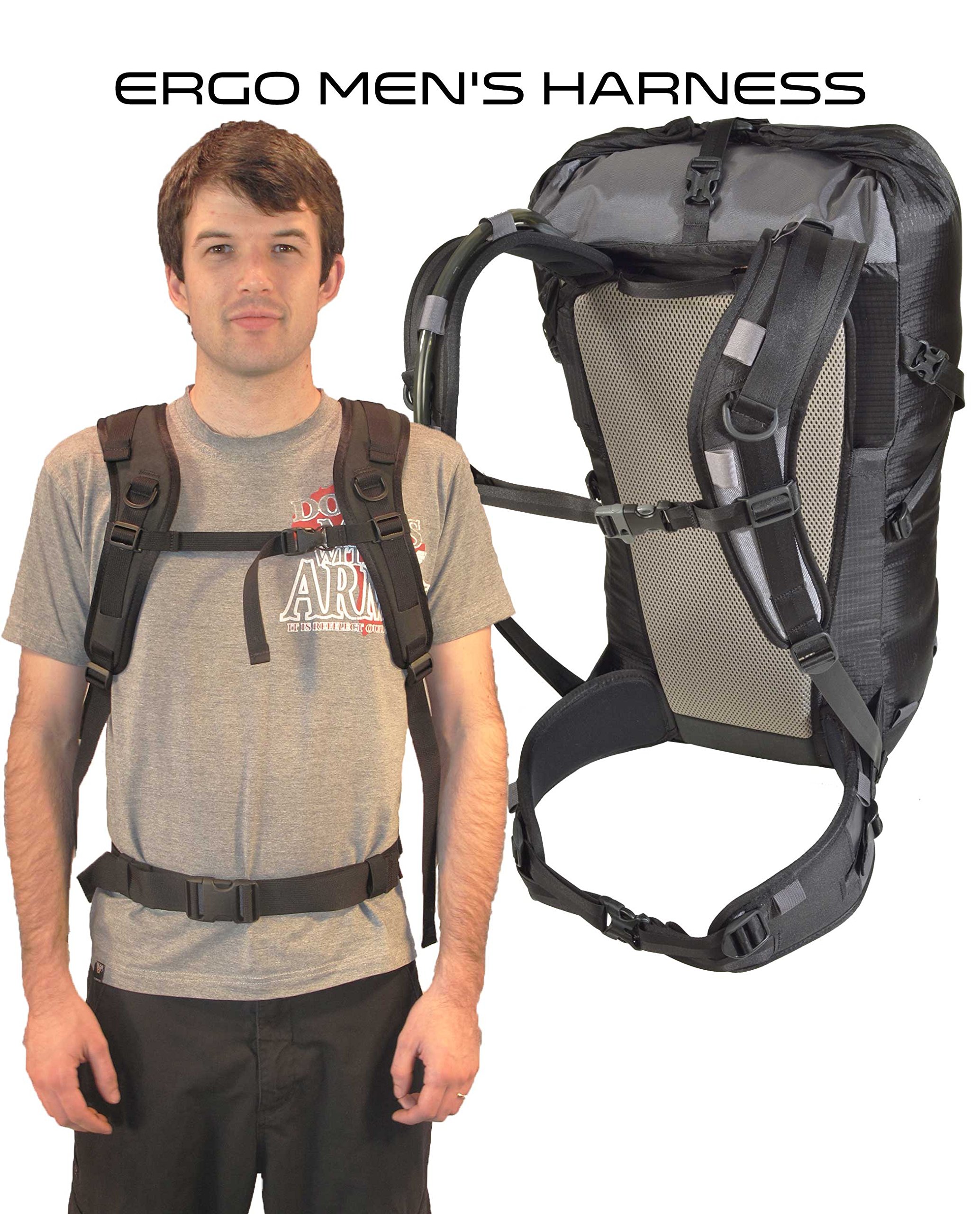 VenTerra Men's Nomad 40 Lightweight Backpack - Durable Travel Hiking Daypack for Outdoor Adventures, Commuting & Daily Use