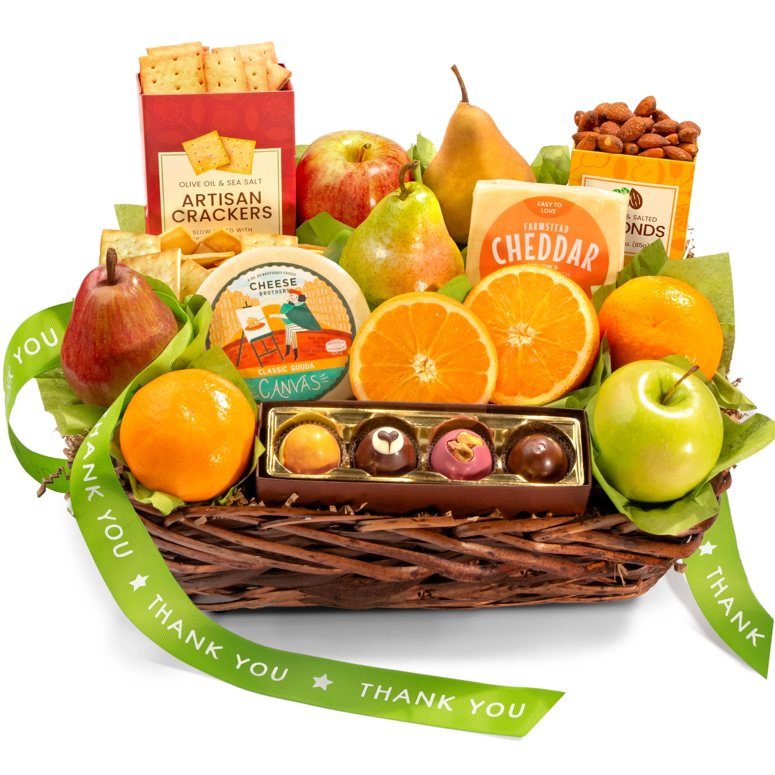 Premium Gourmet Fruit Gift Basket - Orchard Delight Thank You Present for Holidays, Corporate Gifts & Special Occasions | Luxury Snack Box for Birthdays, Anniversaries & Housewarming
