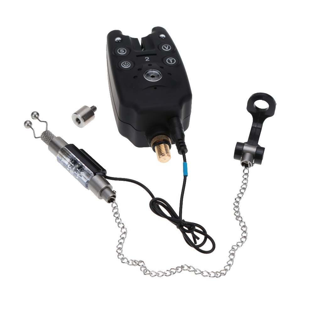 Lixada Wireless Digital Bite Alarms Kit - Fishing Alarm System with LED Lights, Sound Signal, Receiver & Swings | Portable Carrying Case Included | Ideal for Night Fishing, Carp Fishing & Bank Fishing
