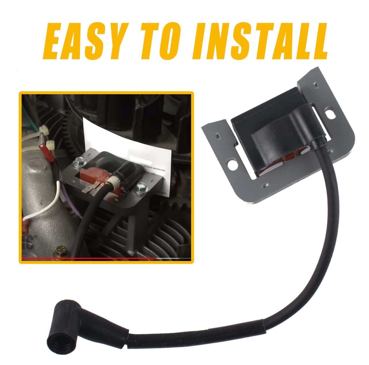 Boine 32-584-06-S 2Pcs Ignition Coil Module Compatible with Kohler KT250 KT610 ZT720 ZT730 SV590 SV5400 Lawn Mower Engines - Replaces OEM 3258406 - Perfect for Lawn Mower Tune-Ups & Engine Repairs