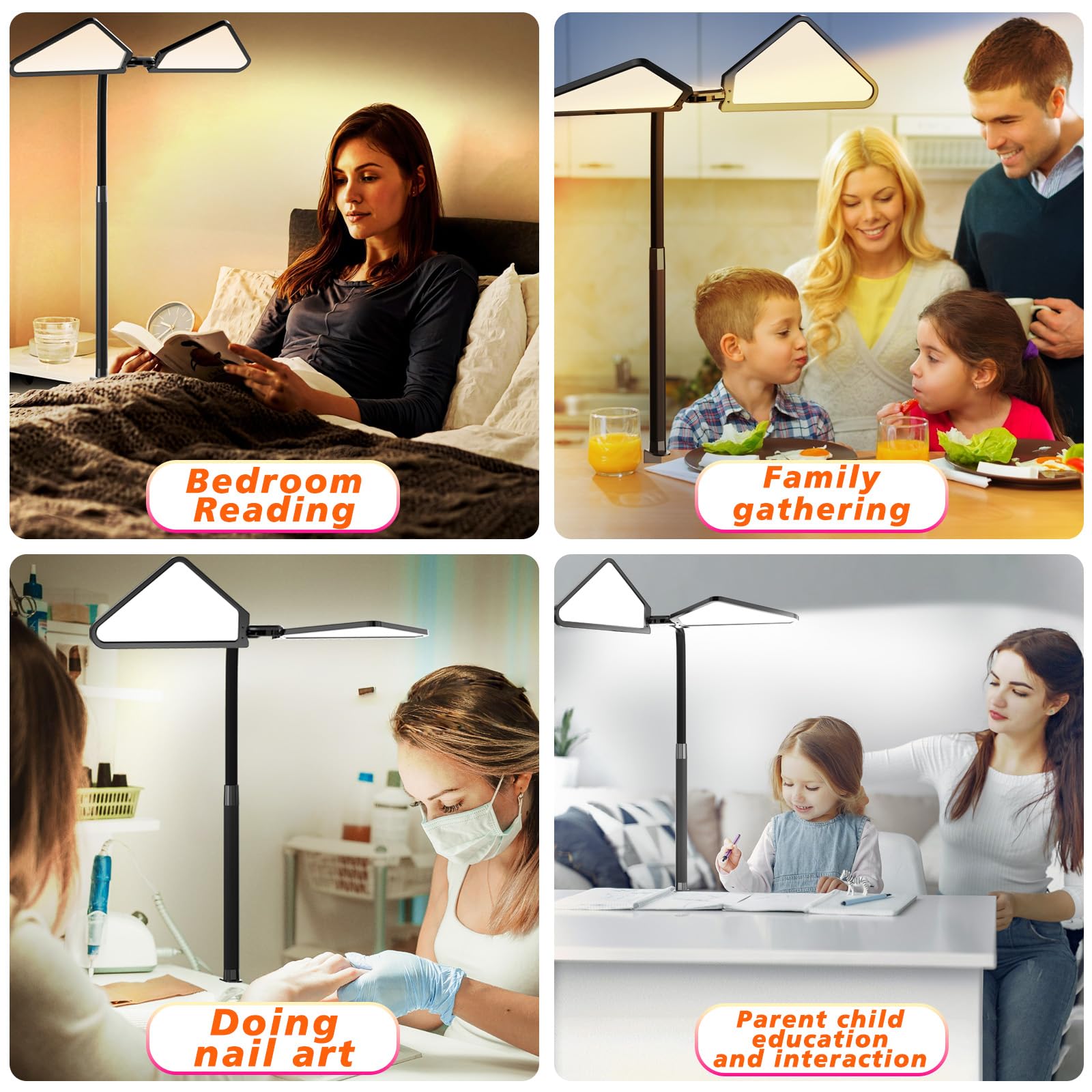 LED Desk Lamp for Home Office - Super Bright Adjustable Clamp Light with 360° Swivel, Eye Protection & Screen Monitor Light | Perfect for Work, Study, Reading & Computer Use