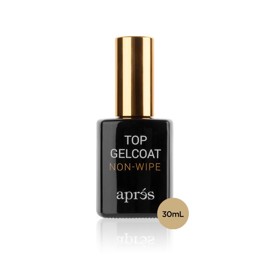 Apres Non-Wipe Glossy Top Coat 30ml - High Shine Nail Polish Sealant for Long-Lasting Manicures & Pedicures - Perfect for Salons, Home Nail Care & Professional Use