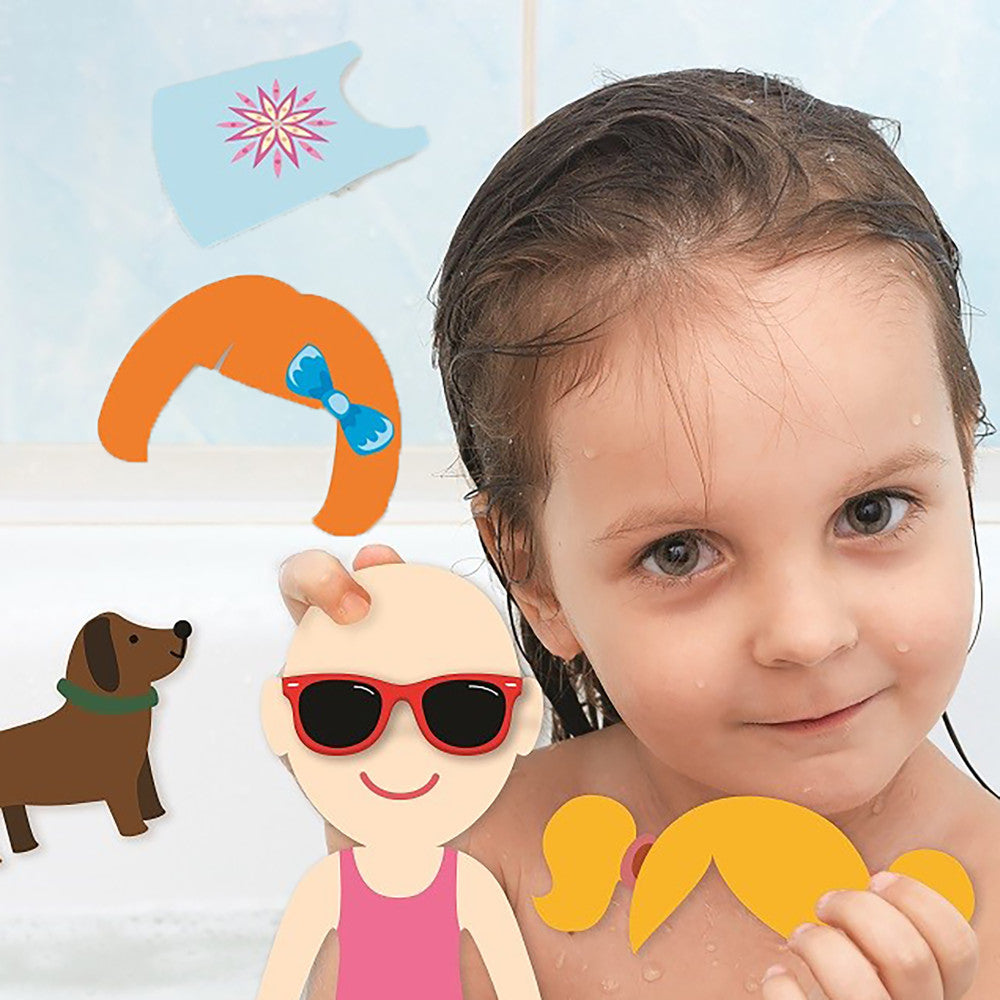 Buddy & Barney Dress Up Bath Time Foam Stickers - 32 Pieces Fun Bathtub Toys for Kids, Toddlers & Babies - Perfect for Creative Play, Bath Time Learning & Sensory Development