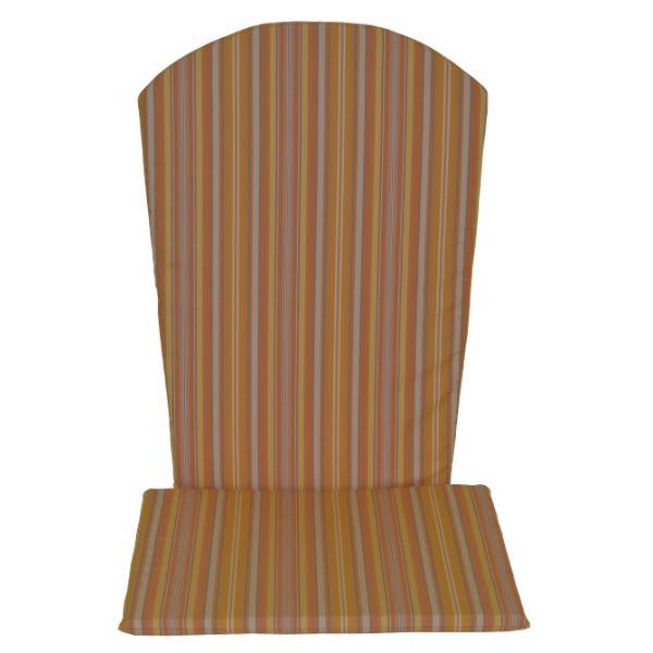 Premium Full Adirondack Chair Cushion Set - Waterproof Outdoor Patio Furniture Cushions with Ties - Comfortable Seat & Back Cushions for Garden, Deck, Poolside Relaxation